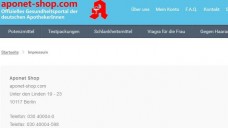 Die Versandapotheke der ABDA? aponet-shop.com gibt an, seinen Hauptsitz in den Büroräumen der ABDA zu haben. (Screenshot: DAZ.online)