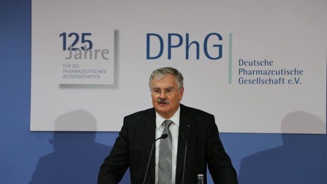 Seit 1. Januar 2016 ist Professor Stefan Laufer Präsident der Deutschen Pharmazeutischen Gesellschaft (Foto: diz/DAZ). 