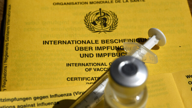 Das gelbe Impfbuch soll digital werden. Möglicherweise dürfen dann auch Apotheker:innen Ergänzungen vornehmen. (c / Foto: IMAGO / Laci Perenyi)