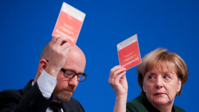 Ab in den Bundestag: Die Delegierten des CDU-Parteitages votierten dafür, den Antrag zum Erhalt des Rx-Versandhandels an die Unionsfraktion zu überwiesen. (Foto: dpa)