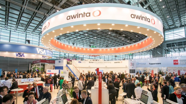 Awinta war mit einem großen Stand auf der Expopharm in Düsseldorf vertreten. (Foto: DAZ / Schelbert)