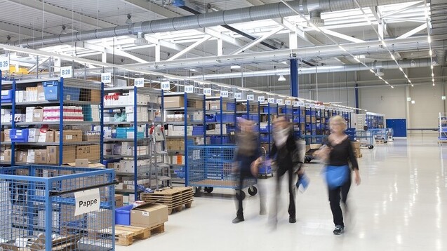 Das neue Logistikzentrum der Gehe in Rostock-Laage soll laut NDR die modernste aller Gehe-Anlagen sein. (c / Foto: Gehe)