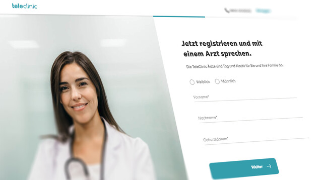Das Münchener Telemedizin-Unternehmen bietet Kunden, die den Verdacht auf eine Corona-Infektion haben, Gratis-Behandlungen an. (Foto/Screenshot: Teleclinic)