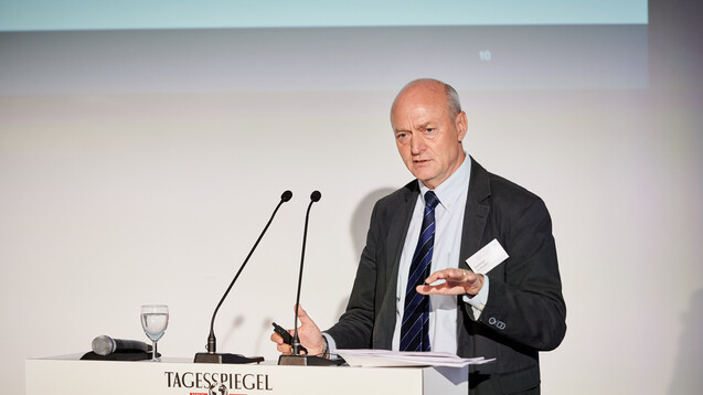 Ex-BND-Chef Gerhard Schindler auf der Tagesspiegel-Veranstaltung „Fachforum Gesundheit". (Foto: Robert Schlesinger, Der Tagesspiegel, Fachforum Gesundheit, 8.05.2019)