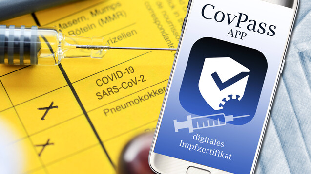 Beim Erstellen digitaler COVID-19-Impfzertifikate besteht das Bundesministerium für Gesundheit auf eine haptische Prüfung des analogen Impfnachweises. (Bild: IMAGO / Christian Ohde)&nbsp;