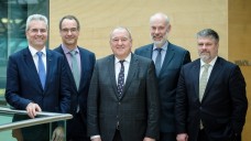 Die neue DAV-Spitze: Dr. Hans-Peter Hubmann, Stefan Fink, Fritz Becker, Berend Groeneveld, Thomas Dittrich (v.l.n.r). (Foto: ABDA)