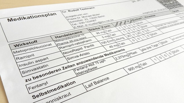 Soll bald der Vergangenheit angehören: der Medikationsplan auf Papier. (Foto: DAZ.online)