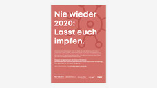 Noventi startet eine deutschlandweite Plakat-Kampagne in Apotheken, um die Impfbereitschaft zu erhöhen. (m / Grafik: Noventi)