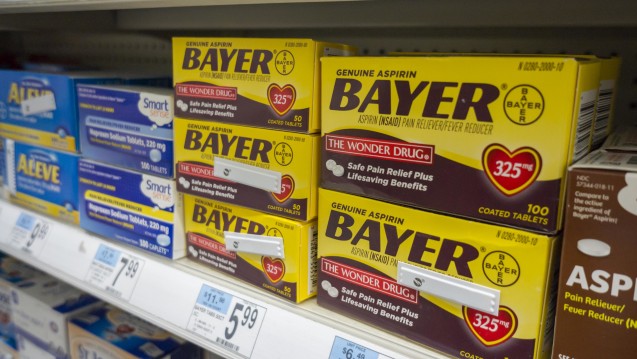 Läuft nicht: Bayers OTC-Sparte (hier Aspirin in den USA) erfüllt die Erwartungen des Konzerns nicht. (Foto: picture alliance)