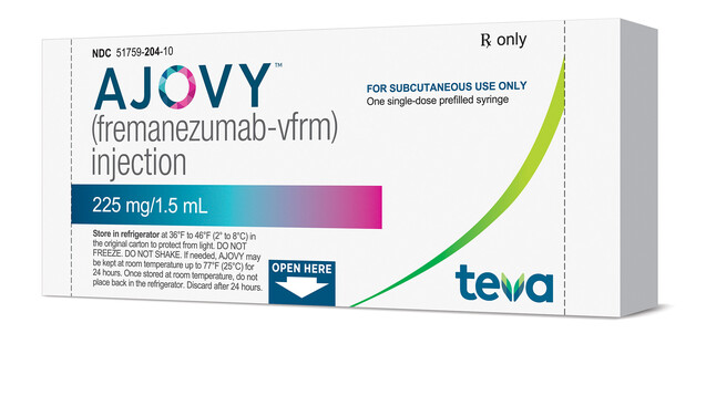 Nach Erenumab wurde in den USA ein weiterer Antikörper zur Migräne-Prophylaxe zugelassen: Fremanezumab unter dem Markennamen Ajovy™. ( r / Foto: Business Wire)