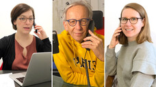 Dr. Ina Lucas, Peter Ditzel und Maria Zoschke tauschen sich im Podcast zum Thema „Test-Management-Software" aus. (Fotos: privat)