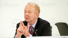 Gelungener Abschied: Bayer-Vorstand Marijn Dekkers auf der Bilanzpressekonferenz. (Foto: Bayer AG)