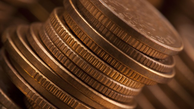 Unnötige Kosten? Allein in der Herstellung fallen für eine Ein-Cent-Münze 1,65 Cent, für eine Zwei-Cent-Münze zwei Cent an. (Foto: Jakub Krechowicz)