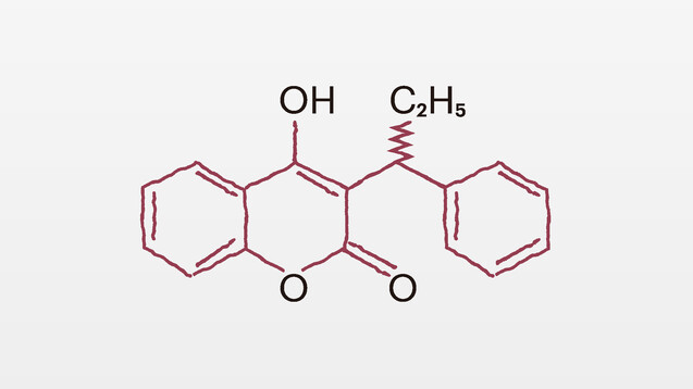 Das Antikoagulans Phenprocoumon hemmt als Vitamin-K-Antagonist indirekt die Blutgerinnung. (Bild: DAZ.online)
