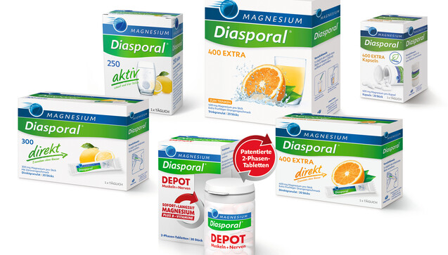 Magnesium Diasporal ist sowohl als NEM als auch als Arzneimittel bekannt.&nbsp;