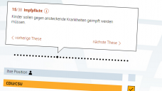 Das Thema Impfpflicht ist Teil des diesjährigen Wahl-O-Mats zur Bundestagswahl. (Screenshot)