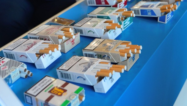 Die CDU-Delegierten durften probieren: Auf dem Bundesparteitag bot Philip Morris seine Produkte an. (Foto: hfd / DAZ.online)