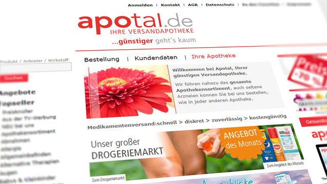 Zur Rose ist auf Shoppingtour: Die DocMorris-Mutter Zur Rose AG übernimmt die deutsche Versandapotheke Apotal. (c / Screenshot shop.apotal.de)