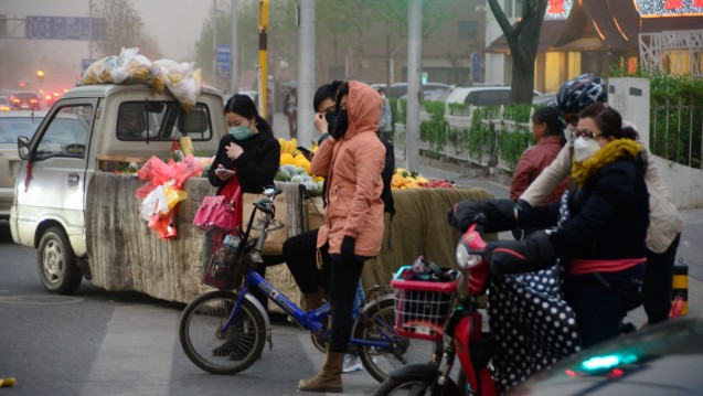 Smog in Peking: Feinstaub geht mit deutlichen Gesundheitsgefahren einher. (Foto: hfd / DAZ.online)