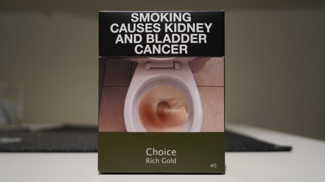 Bisher beispielsweise in Australien, bald auch in Europa: Schockbilder auf Zigarettenpackungen. (Foto: DAZ.online)