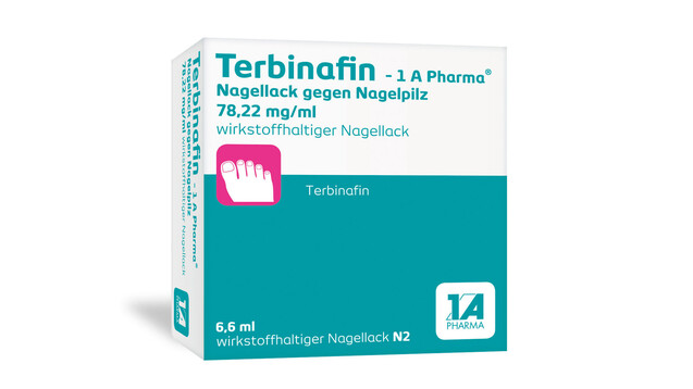 Mit Terbinafin-Nagellack gibt es nun eine weitere Selbstmedikationsoption bei Nagelpilz. (Foto: 1 A Pharma)