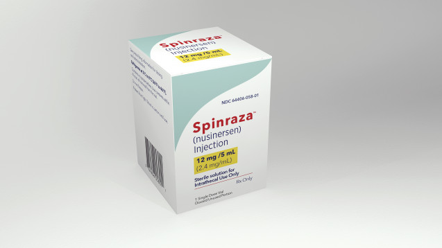 Das erste Orphan Drug mit G-BA bescheinigtem „erheblichem" Zusatznutzen: Nusinersen in Spinraza® bei Spinaler Muskelatrophie. (Foto: Biogen)