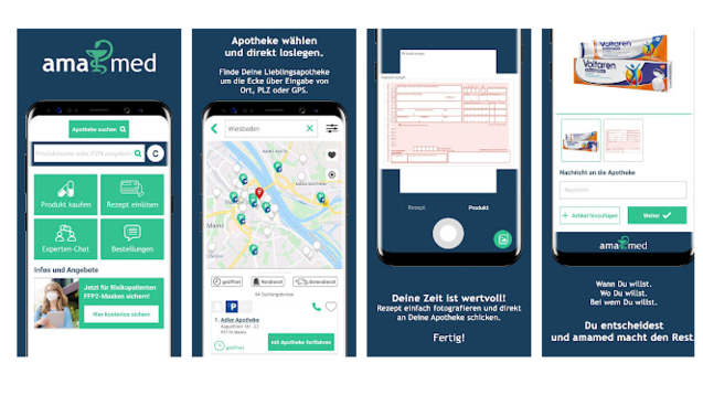 Apozin bewirbt die eigene App als Nachfolger von „deine Apotheke” (Screenshot: Google Play Store / DAZ)