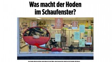 Ihre Schaufenster-Deko bringt einer englischen Apothekerin viel PR, sogar in deutschen Zeitungen. (Screenshot: bild.de)