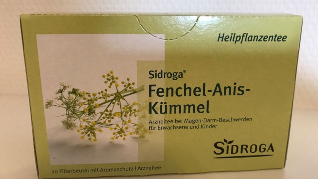 Rückruf wegen falscher Kennzeichnung: Fenchel-Anis-Kümmel-Tee von Sidroga. (Foto: DAZ.online)