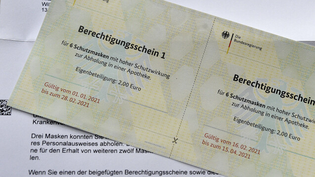 Der Abrechnungs-Dienstleister ARZ Darmstadt hat bei seinen Abrechnungsgebühren für Masken-Berechtigungsscheine nachgebessert. (c / Foto: IMAGO / Future Image)