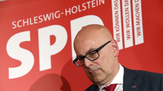 Niederlage im Norden: Die SPD Schleswig-Holstein von Ministerpräsident Torsten Albig hat bei der Landtagswahl etwa 4 Prozentpunkte verloren. Wahlgewinner sind die CDU, die FDP und die AfD. (Foto: dpa)