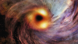 Ein großes schwarzes Loch