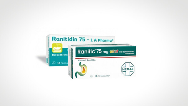 NDMA in Ranitidin von Betapharm, Hexal, 1 A Pharma, AbZ und Ratiopharm&nbsp;