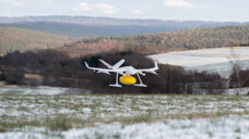 Arzneimittelversorgung aus der Luft: Im Odenwald wird per Drohne beliefert. (Foto: Wingcopter)
